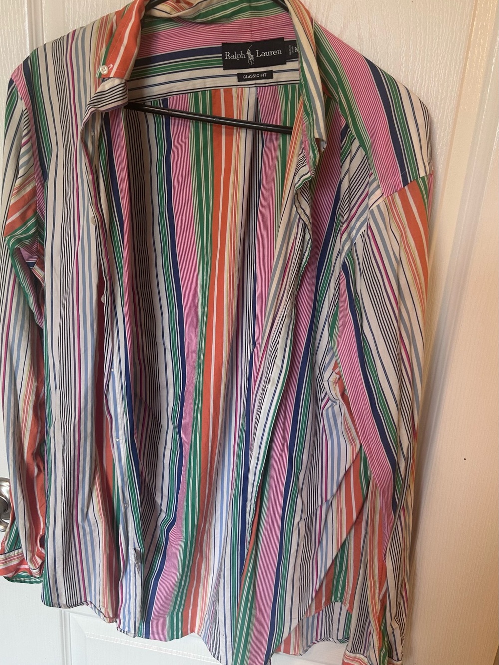 Ralph Lauren Multicolor Striped Classic Fit Men's Shirt SIZE M